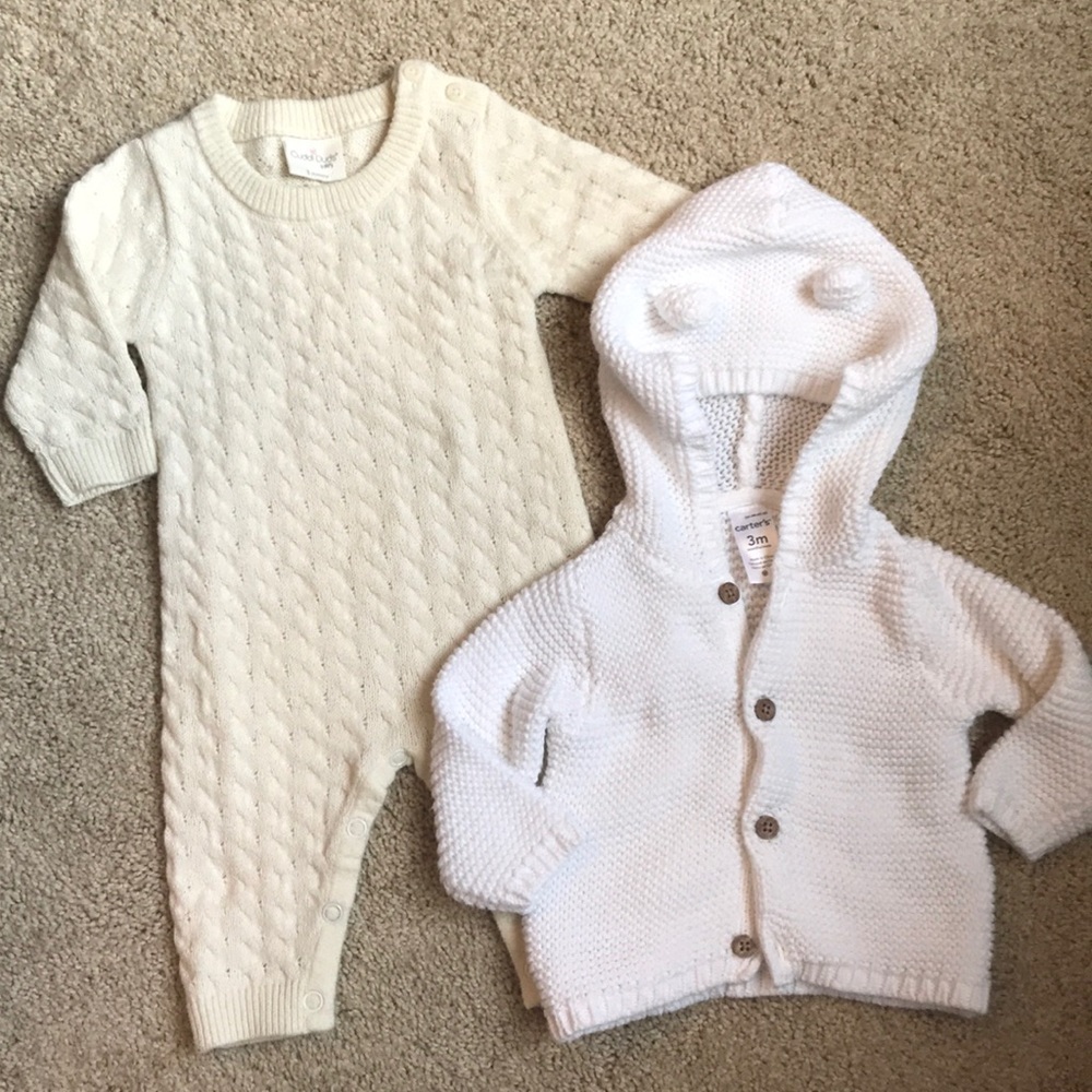 “Sweater weather” baby girl lot size 3 months